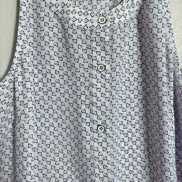 Cabi Priscilla Floral Sleeveless Halter Top Style 5905 Purple Size S - Picture 3 of 5